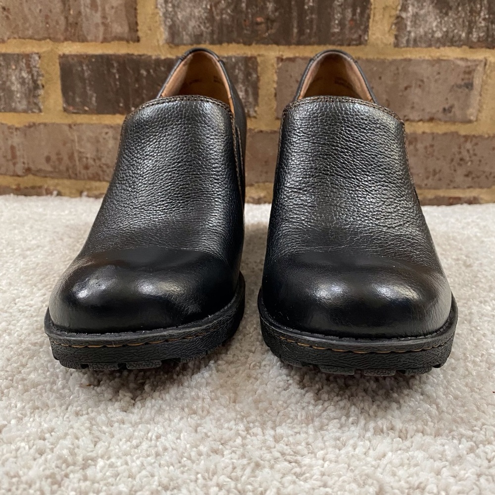 Born Concept b.o.c. Pebbled Leather Slip On Heel Shoes - Picture 3 of 11